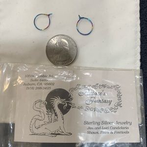 Dainty silver earrings